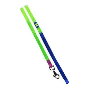 Vodítko pro psa Vodítko nylon CLUB G 10mmx120cm zeleno-modré FP 1ks