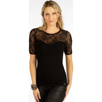 Dámské tričko Dámské elastické tričko LITEX s krajkou S