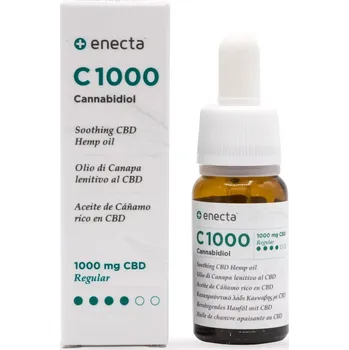 CBD Zklidňující konopný olej CBD s 1000 mg kanabidiolu (CBD), extrahovaný v Itálii z rostlin Cannabis Sativa L.