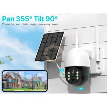 Zabezpečení domácnosti Bezpečnostní 4G/LTE solární kamera IcSee (na sim kartu)