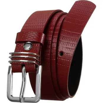 Opasek Originální dámský kožený pásek se vzorem hadí kůže - Rovicky (90)