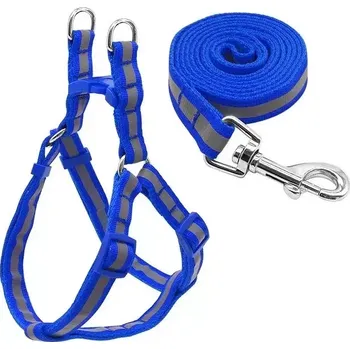 Vodítko pro psa TopTechnology Nylonové reflexní vodítko pro malé a střední psy, velikost S (modré)
