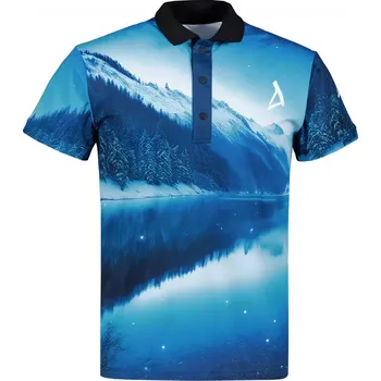 Pánské tričko Pánské funkční triko s límečkem premium ALTISPORT VOJ/ALM103TR05 SNĚŽNÝ LES 5XL