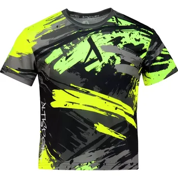 Chlapecké tričko Dětské funkční triko premium ALTISPORT VOJ/ALK014TR01 ČERNÁ/ZELENÁ 158