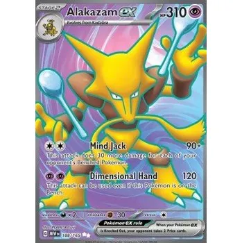 Sběratelská karetní hra Pokémon MEW 188/165 Alakazam ex - 151