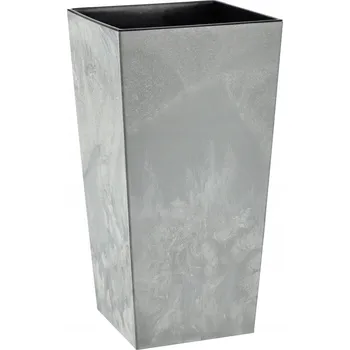 Květináč Květináč plast šedý Kadax 18,2 cm x 18,2 x 36 cm