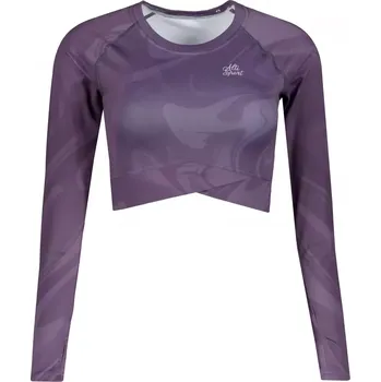 Dámské tričko Dámský funkční crop top s dlouhým rukávem premium ALTISPORT VOJ/ALW072TR04 FIALOVÁ L