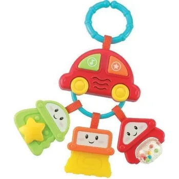 Hračka pro nejmenší Winfun Závěsné chrastítko, kousátko se zvuky - Autíčko