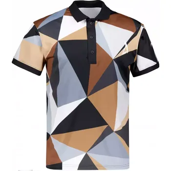 Pánské funkční triko s límečkem premium ALTISPORT VOJ/ALM007TR05 ČERNOHNĚDÁ M