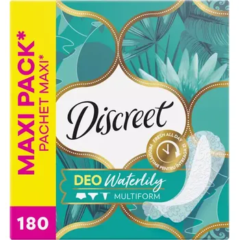 Menstruační vložka Discreet Slipové vložky DEO Waterlily Multiform 180 ks 180 ks