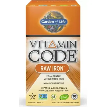 Železo RAW - Vitamin Code - 30 kapslí
