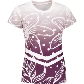 Dámské funkční tričko premium ALTISPORT VOJ/ALW045TR01 FIALOVÁ/BÍLÁ XS