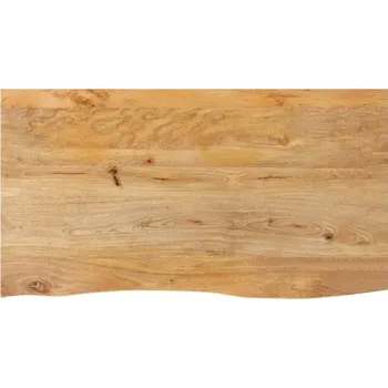 Konferenční stolek vidaXL Stolní deska živá hrana 120 x 60 x 2,5 cm masivní mangovník [370552] Barva: Přírodní