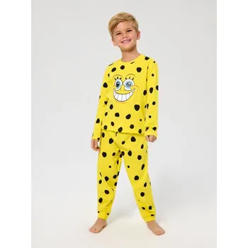 Chlapecké spodní prádlo Sinsay - Dvoudílná pyžamová souprava Spongebob - žlutá - 256EV-11X - 256EV-11X-116