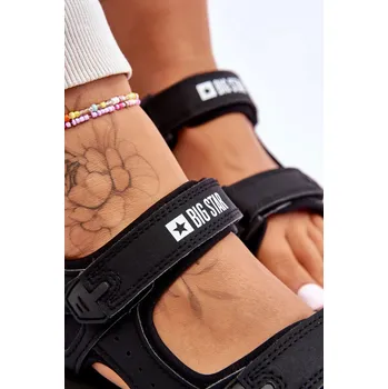 Dámské sandále Dámské sportovní sandály na platformě Big Star LL274789 Černé 38