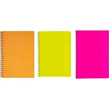 Sešit Kostkovaný sešit A5, malý kostkovaný sešit spirálový blok, sešit s spirálou, astra papiernicze, 80 listů