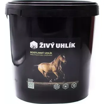 Krmivo pro koně Mikrop Živý Uhlík 11 L (1,6 kg)