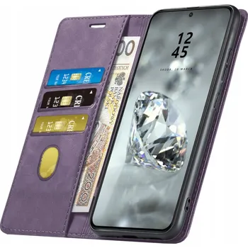 Pouzdro na mobilní telefon Flipové pouzdro BBE CASE pro Motorola Moto G54 Power Edition fialové