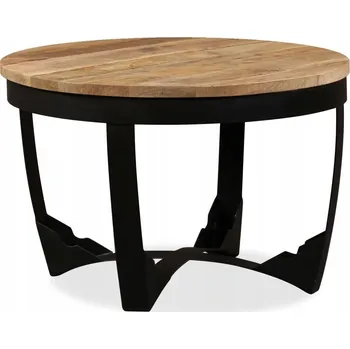 Konferenční stolek Zakito Home kulatý 60 x 60 x 40 cm, odstíny růžové