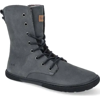 Dámská zimní obuv Barefoot zimní boty Koel - Faro Lambswool tmavě šedé Velikost: 37