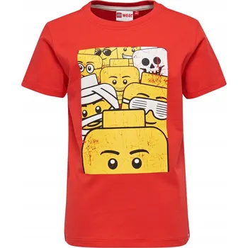 Chlapecké tričko LEGO Selfie Dětské tričko Červené 4.roky, velikost 104