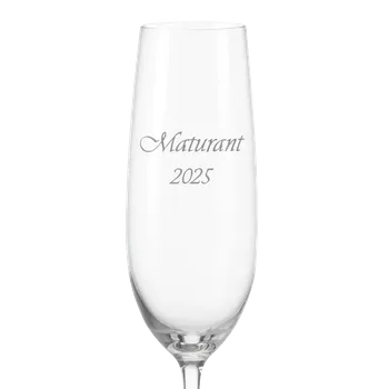 Sklenice Maturitní sklenička na sekt 220ml, 1 ks (Maturitní sklenička na sekt)