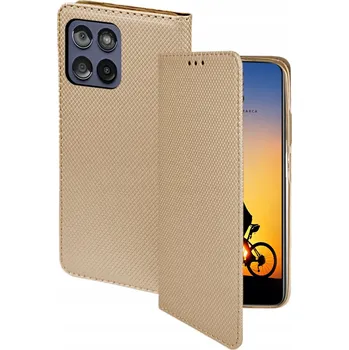 Pouzdro na mobilní telefon Pouzdro s klopou WWW pro Motorola Edge 50 Fusion, zlaté