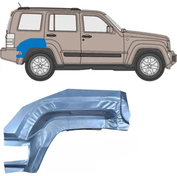 Blatník karosérie Opravná sada zadního blatníku pro Jeep Liberty 2008-2013 / Pravá strana