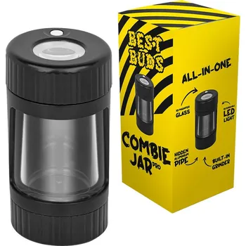 Lupa Černá Lupa, LED světlo, drtička a hliníková dýmka od firmy Best Buds.