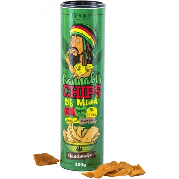 Potravina Chipsy s konopným semínkem.