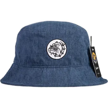 Klobouk Bucket hat s žebrováním v námořnické barvě a s vyšívaným logem The Bulldog.