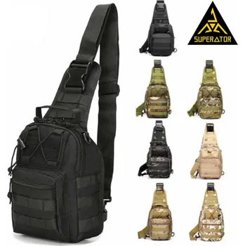 Ledvinka SUPERATOR Taktická hrudní brašna / taška přes rameno 5 l – voděodolný nylon, MOLLE & Velcro, EDC na mobil/peněženku/klíče Barva: Černá | skladem v ČR | rychlé odeslání | MOLLE & Velcro | EDC 5 l |