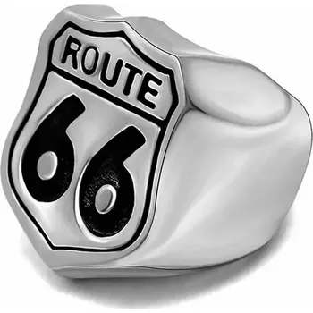 Prsten Bikerský prsten z chirurgické oceli ROUTE 66 - Velikost prstenu 62 (US 10)