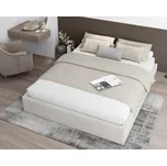 FDM Čalouněná manželská postel ORLANDO | 160 x 200 cm Barva: Krémová