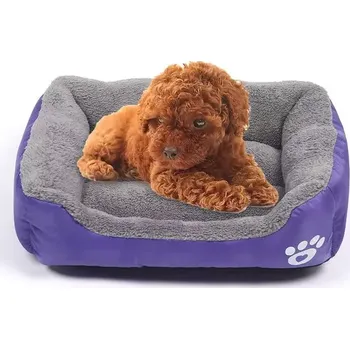 Pelíšek pro psa TopTechnology Teplý pelíšek pro psy Candy Color Four Seasons, velikost L, 66×50×14cm (fialový)