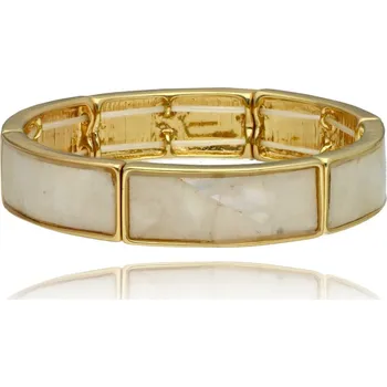 Náramek Yvon Elastický náramek MIRADA z přírodní mléčné mušle