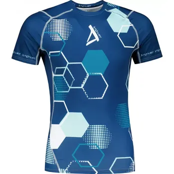 Pánské funkční kompresní tričko s krátkým rukávem premium ALTISPORT VOJ/ALM037TR04 NÁMOŘNÍ MODRÁ S