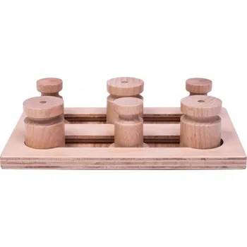 Hračka pro psa My intelligent pets Dřevěný hlavolam Playground - Modul 1A (pouze deska bez kloboučků a válečků)