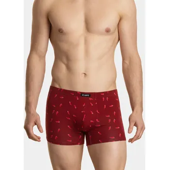 Pánské spodní prádlo Pánské boxerky ATLANTIC 2Pack - vínové/černé Velikost: M