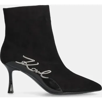 Dámské kozačky Semišové boty Karl Lagerfeld SIENNA KL32744.500 černá 99X, EUR 40