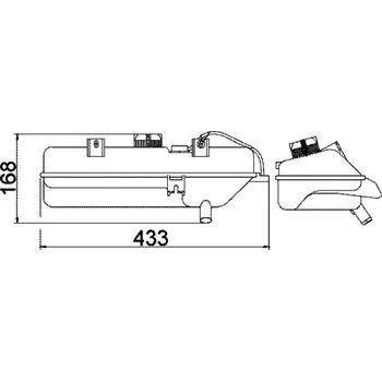 Chladič motoru Vyrovnávací nádoba, chladivo MAHLE CRT 16 000S