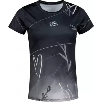 Dámské funkční triko premium ALTISPORT VOJ/ALW083TR01 ČERNOBÍLÁ XL