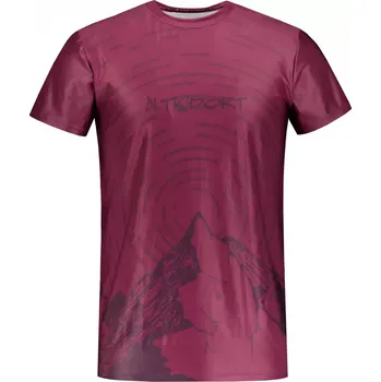 Pánské volnočasové triko premium ALTISPORT VOJ/ALM121TR06 WINE-RED XXL