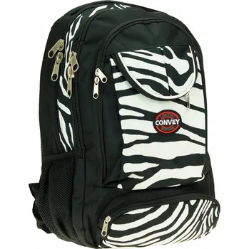 Školní batoh Vícekomorový Školní batoh Nicola Toys bílý, černý, vícebarevný 25 l