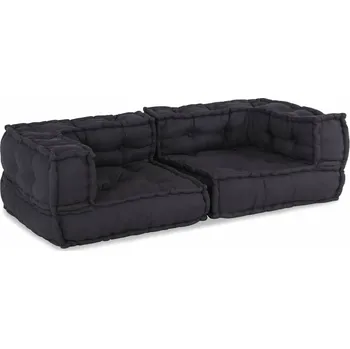 Zahradní pohovka vidaXL 2místná modulární pohovka 140x70x36 Látka [4019024] Barva: antracitová