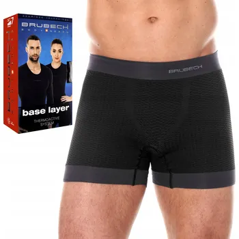 Pánské spodní prádlo BRUBECK Pánské termoaktivní boxerky pro sport a běhání - XXL