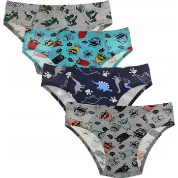 Slipy Chlapecké slipy bavlněné spodní prádlo slipy sada 4 kusy Moraj 140-146