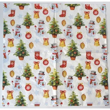 Ubrousek na decoupage - Zima a Vánoce - Vánoční ozdoby