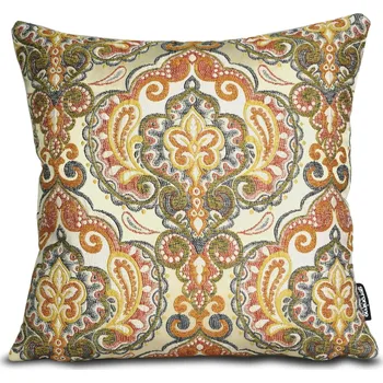 Polštář Dekorační Polštář do Obýváku Ozdobný Polštář 45x45cm Boho Orientální Vzor