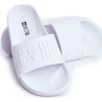 Dámské žabky Dětské módní pantofle Big Star - bílé Velikost: 32